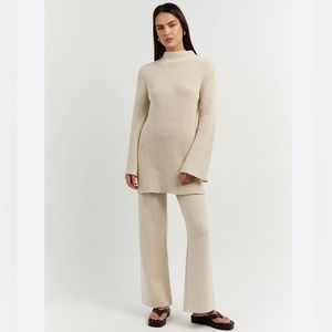 NEW with tag DISSH Henley Stone Knit Sweater Pant size Medium